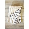 Fimbis Navna Black And White 2 Fleece Blanket - Deny Designs - 2 of 2