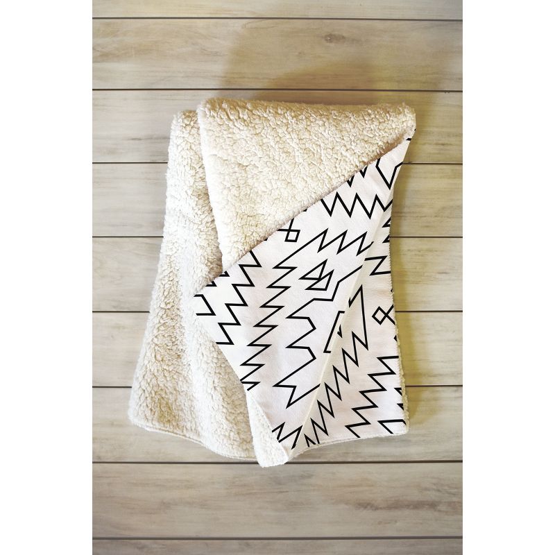 Fimbis Navna Black And White 2 Fleece Blanket - Deny Designs, 2 of 3