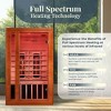 Dynamic Saunas 2-Person Full Spectrum Infrared Sauna with Chromotherapy Lighting and Speakers, Cardoba - Personal Indoor Spa for House and Home Gym - 2 of 4