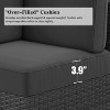 LayinSun 7 Pieces Outdoor Patio Furniture Set with 44" Fire Pit Table Rattan Sectional Sofa Conversation Sets - 2 of 4