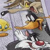 Wb 100th Looney Tunes Friends Party Blanket 50"x60" Woven Tapestry - 4 of 4