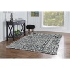 HomeStock Washable Cayden Ivory/Black 5x7, Transitional, Machine Woven with Printed Designs Rug - 2 of 4