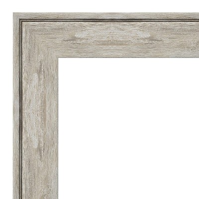 Crackled Metallic Silver Rectangular Bathroom Vanity Mirror