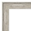 33" x 27" Non-Beveled Crackled Bathroom Wall Mirror Metallic Silver - Amanti Art: Rectangle, Polystyrene Frame, Wall Mounted - image 3 of 4