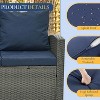 ELJGET Patio Furniture Set, 5 PCS Wicker Outdoor Conversation Set with 2 Coffee Tables for Backyard, Poolside, Garden - 3 of 4