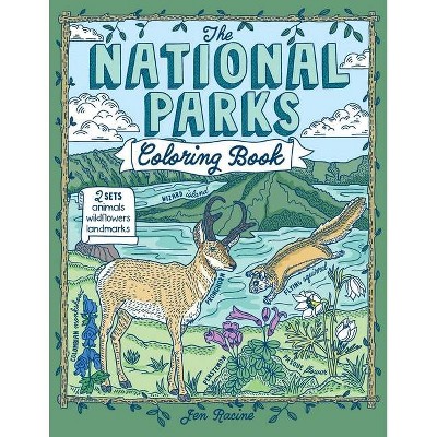 The National Parks Coloring Book - by  Jen Racine (Paperback)