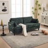 CAVINAS Chenille Sofa Bed with LED light and USB Charging Port,Upholstered Loveseat Sofa with Storage Bag for Living Room,Bedroom - 2 of 4