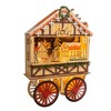 Kurt Adler 18.9-Inch Battery-Operated Light Up Musical Wood Wagon with Santa and Christmas Village Scene - 2 of 4