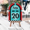 Big Dot of Happiness 50’s Sock Hop - 1950s Rock N Roll Party Double-Sided 5 x 7 inches Cards - Table Numbers - 1-20 - 3 of 4