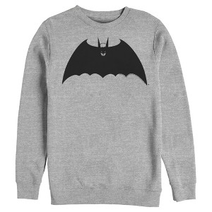 Men's Batman Winged Caped Crusader Symbol Sweatshirt - 1 of 3