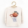 The Juniper Shop Basketball Game Day Hoop Toddler Long Sleeve Tee - 2 of 4