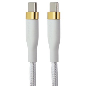S. Simple (10-Ft) USB-C to USB-C Tough-Knit Braided Cable - White/Gold - 1 of 1