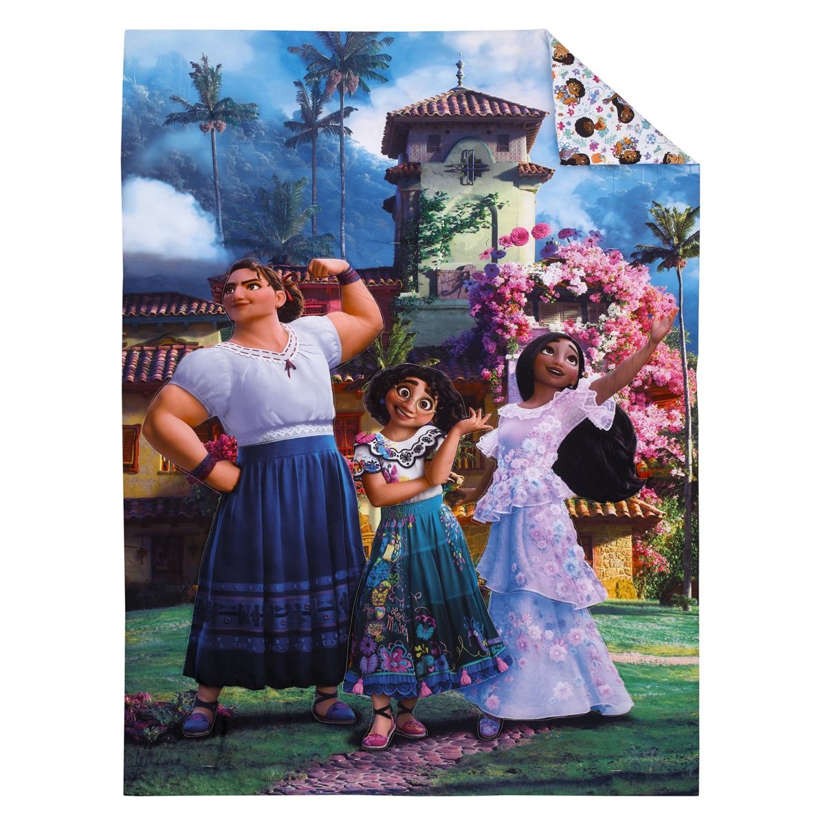 Disney Encanto Power Trio Purple and Teal 4 Piece Toddler Bed Set - thumbnail 2