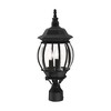 Livex Lighting Frontenac 3 - Light Post Light in  Textured Black - 3 of 4