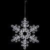 Northlight Hanging Acrylic Snowflake Christmas Ornaments - 7" - Clear - Set of 6 - 2 of 4