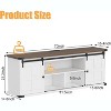 70" TV Stand for 75 Inch TVs, Entertainment Center and Media Furniture with Sliding Barn Doors & Storage Cabinets,  Modern TV Console Table - 2 of 4