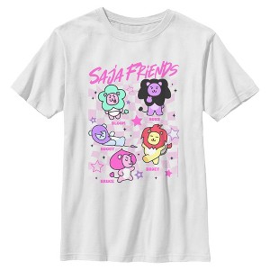 Boys KPop Demon Hunters Cute Saja Friends T Shirt - 1 of 4