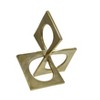 Sagebrook Home Metal Sculpture Decor - Linked Square Design - Abstract Style Design for Decorative Table - 2 of 4