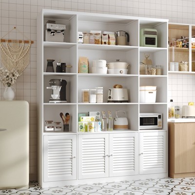 Famapy Modular White Cabinet Redefine Home Organization and Style