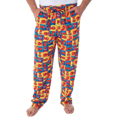 Marvel Men's Spiderman Portrait Grid Print Sleep Lounge Pajama Pants ...