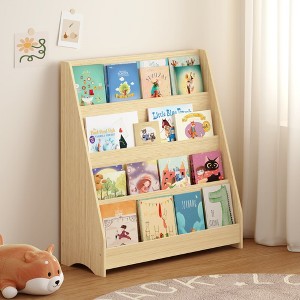 4-Tier Kids Bookshelf, Toddler Book Display Shelves, Helps Keep Bedrooms, Playrooms, and Classrooms Organized - 1 of 4
