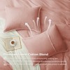 Peace Nest Linen Cotton Blend Duvet Cover Set, Durable, Breathable & Moisture-Wicking, 3 Piece Bedding Set with Pillow Shams - 4 of 4