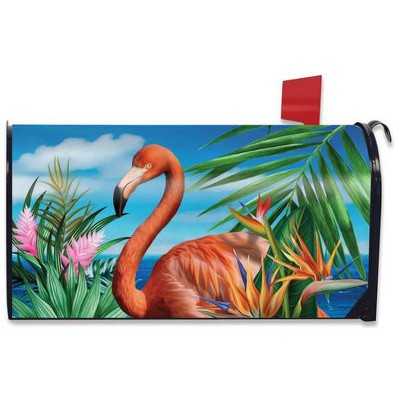 Flamingo Paradise Summer Magnetic  Mailbox Cover Nautical Briarwood Lane