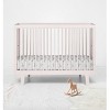 Bacati - Happy Monkeys Purple Muslin 100 percent Cotton Universal Baby US Standard Crib or Toddler Bed Fitted Sheet - 4 of 4