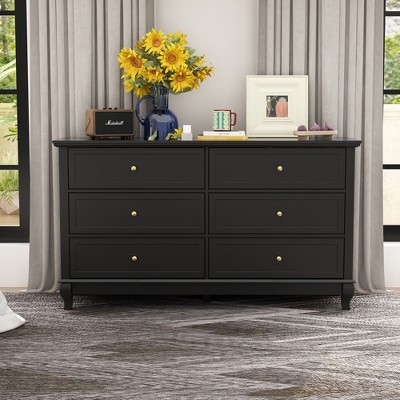 Famapy 6 Drawer Double Dresser Chest Organizer Unit Bedroom Storage Solutions