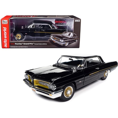 1962 Pontiac Grand Prix fireball Roberts Edition Starlight Black With  Gold Stripes 1/18 Diecast Model Car By Auto World : Target