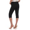 Rekucci Women's Secret Figure Pull-On Denim Capri Jeans with Snap Detail - 3 of 4