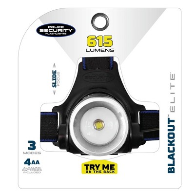 Police Security Blackout 615 Lumens LED Headlamp