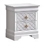 Passion Furniture Veron Pearl White 2-Drawer 21 in. W NIghtstand - 2 of 4