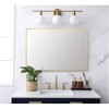 Elegant Lighting Aluminum Frame Rectangle Mirror 24x36 In Gold - 2 of 4