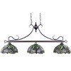 Chloe Lighting Empress Dragonfly Tiffany-Style Dark Bronze 3 Light Island Pendant 48" Wide - 4 of 4