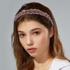 Unique Bargains Women's Beaded Hair Hoop Headband Accessories Hairband 0.43 Inch Wide 1 Pc - 3 of 4