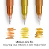KINGART Gel Pens 12 Metallic Colors - 3 of 4