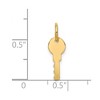 Black Bow Jewelry 14k Yellow Gold Polished Key Charm or Pendant, 5mm - 4 of 4