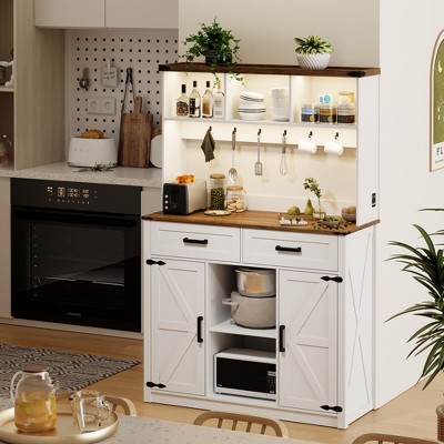 Sideboard Buffet Cabinet With Led Lights