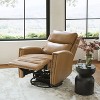 Hilario Fall 30.31''Wide Genuine Leather Swivel Rocker Recliner  Deal of the day | ARTFUL LIVING DESIGN - 3 of 4