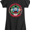 Girls' - Thomas and Friends - Merry Sodor Christmas Darks Only Fitted Short Sleeve Graphic T-Shirt - 2 of 4