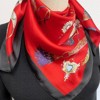 Wrapables Satin Neckerchief Square Scarf 26.5 x 26.5 Inches, Luxurious Red - 4 of 4