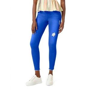 Women's Ripped Denim High Rise Skimmer Legging - HUE - 1 of 2