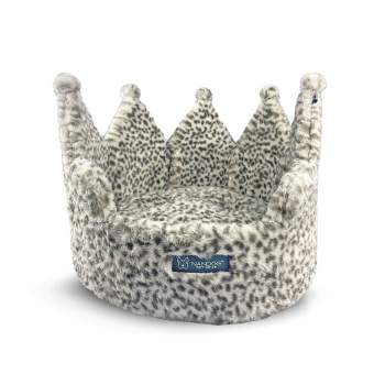 NANDOG Crown Collection Micro-Plush Dog & Cat Bed - Leopard