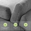 NicBex Oversized Chenille Deep Seat Single Sofa with Back Cushion & Pillows,Color Blocking Futon Couch for Living Room,Bedroom - 4 of 4