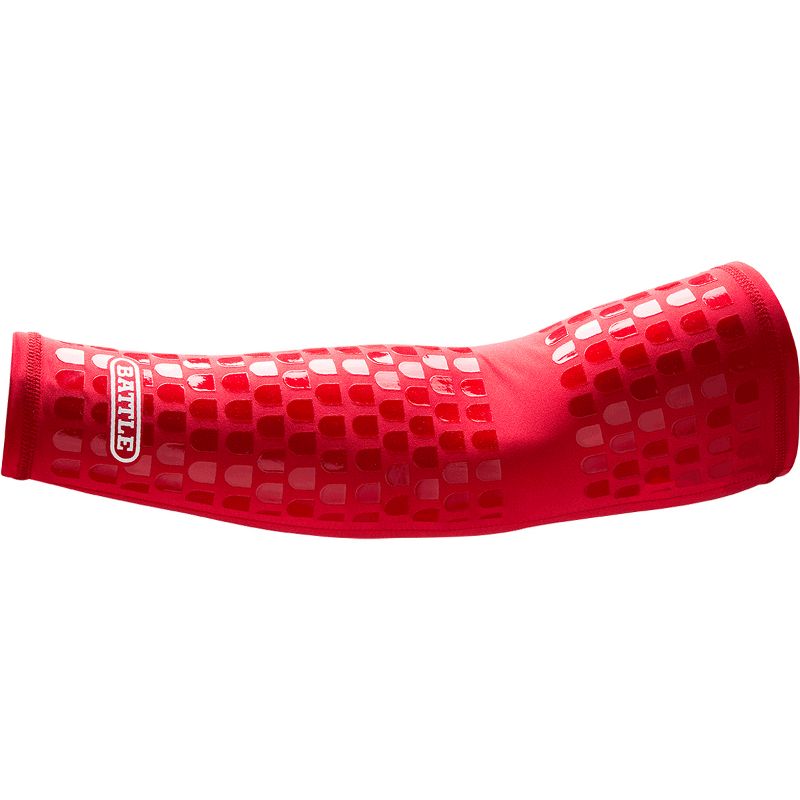 Battle Sports Ultra-Stick Football Full Arm Sleeve - Red, 1 of 2