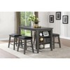 NicBex Dining Table Modern Counter Height Dining Table with Built-in Shelves for Kitchen and Dining Room - 2 of 4