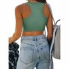 Nlife Womens Western Sparkly Fringe Sleeveless Crop Tops Cowgirl Going Out Cropped Tank Tops with Glitter Tassel - 2 of 4