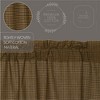 Tea Cabin Green Plaid Panel Set of 2 84x40  VHC Brands - 3 of 4