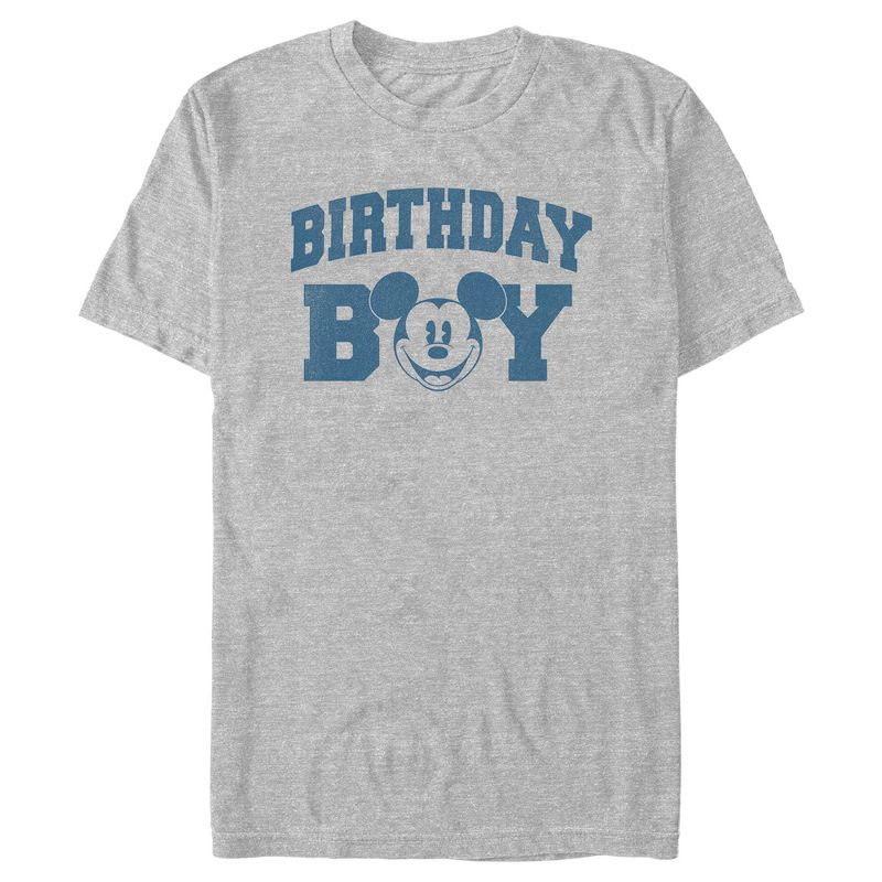 Men's Mickey & Friends Birthday Boy Happy Face T-Shirt, 1 of 6